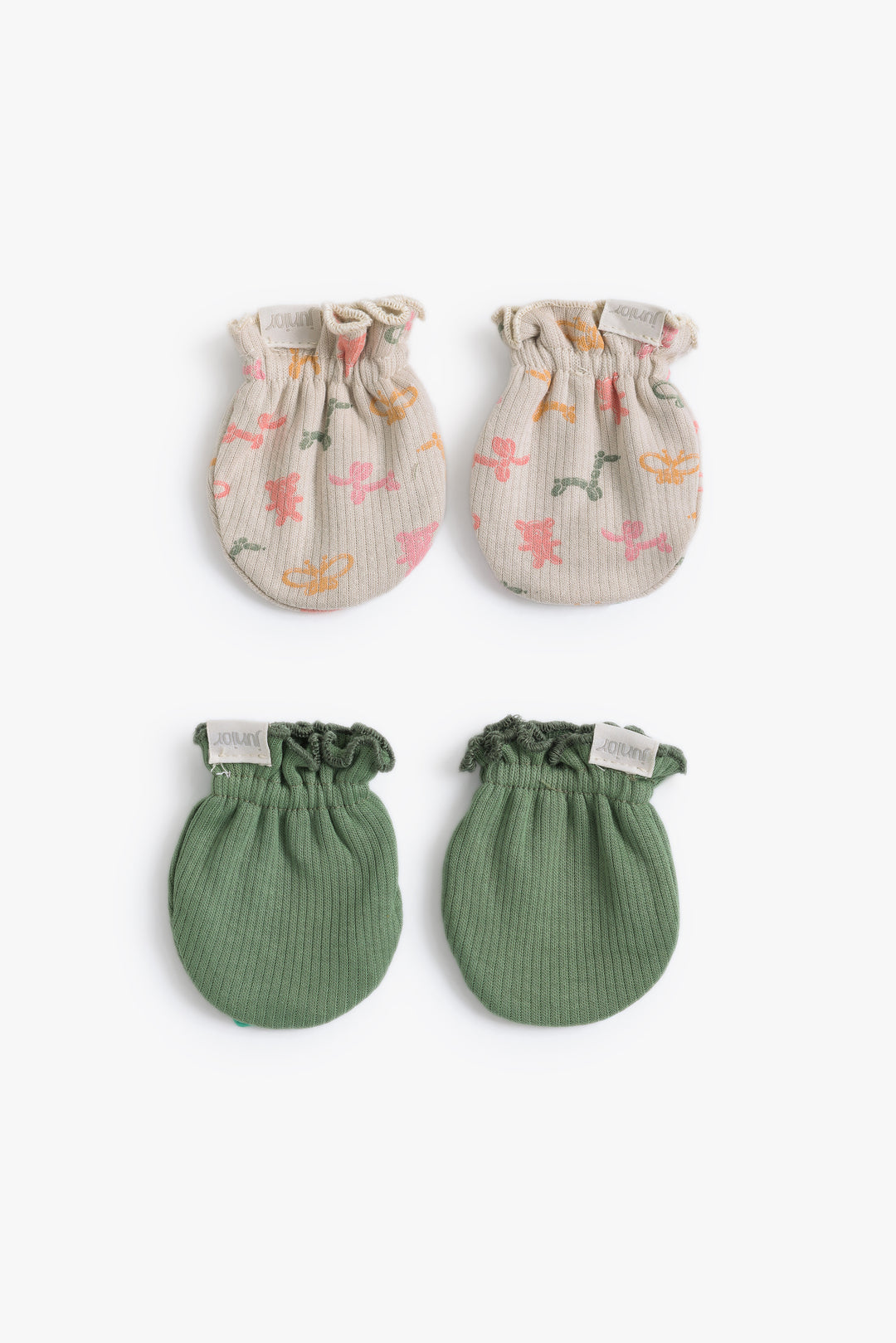 Baby Girls Animals Balloons Mittens