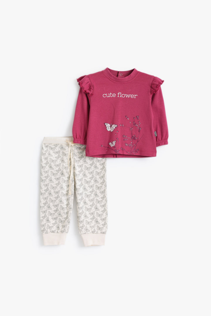 Baby Girls Butterfly Pyjama Set