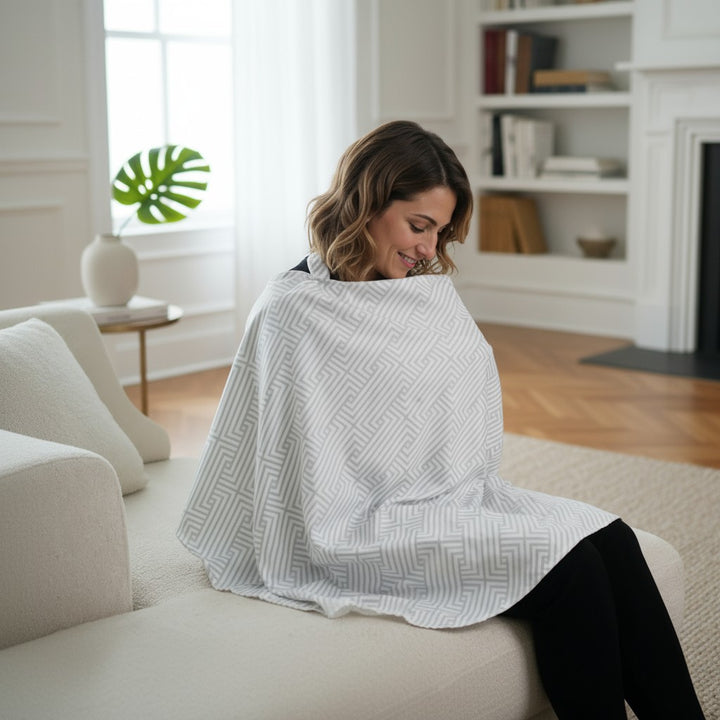 Nursing cover with support