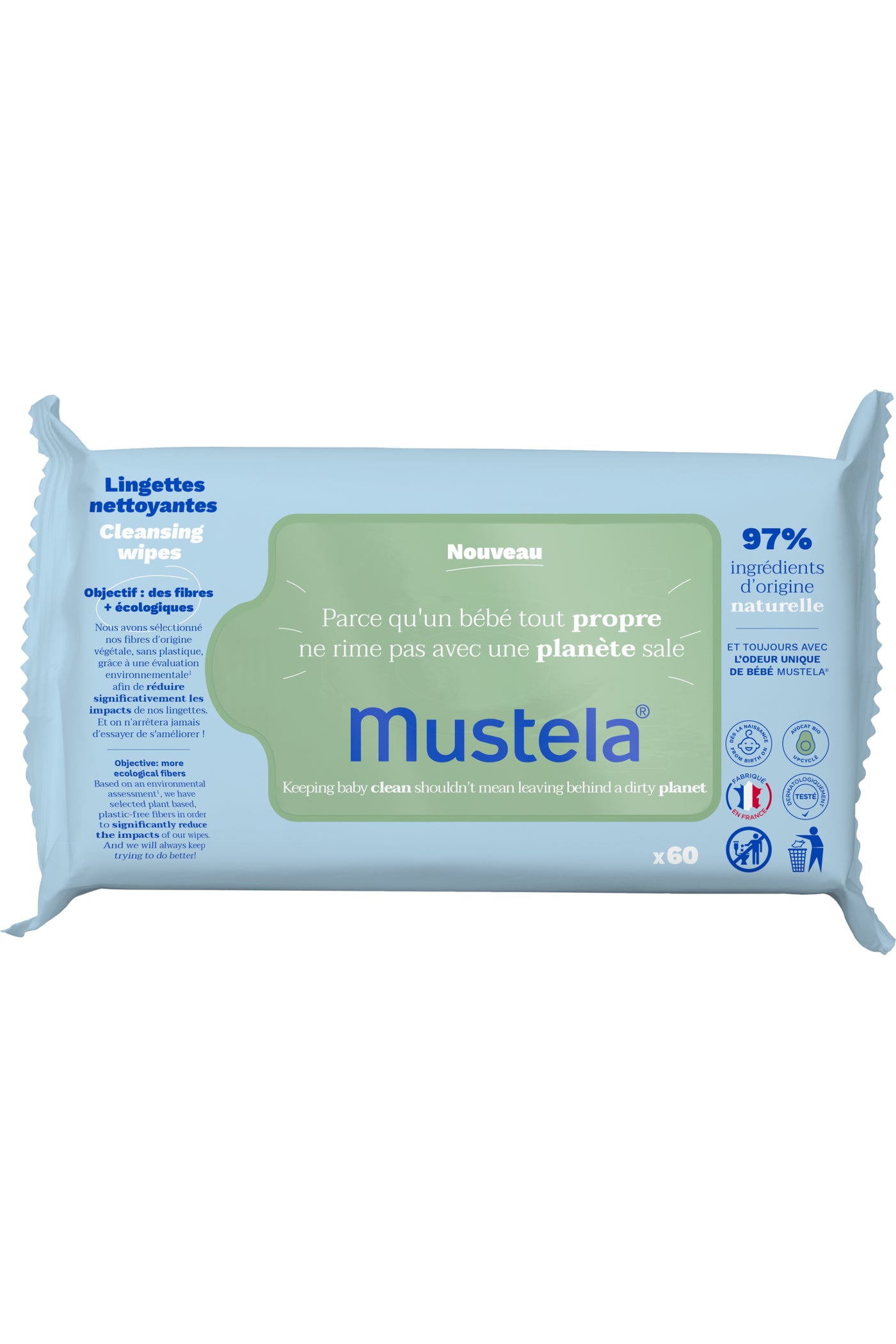 Mustela cleansing and soothing wipes X
