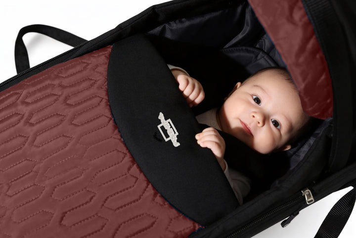 Baby Carrycot Allure Dark red