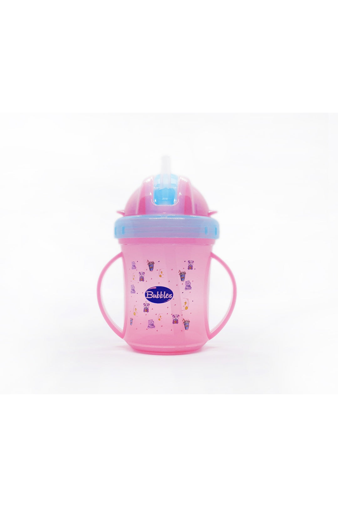 Bubbles cup with straw