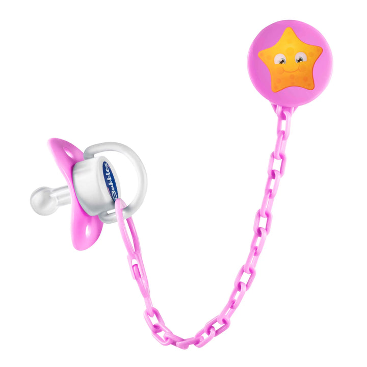 Bubbles pacifier with chain
