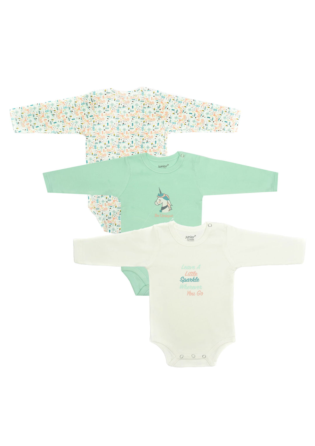 Baby Long Sleeve Bodysuit P/3 - Junior Egypt