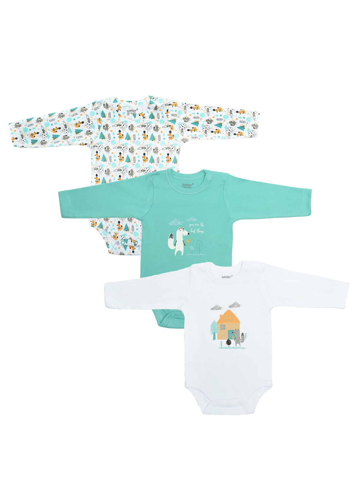 Baby Long Sleeve Bodysuit P/3 - Junior Egypt
