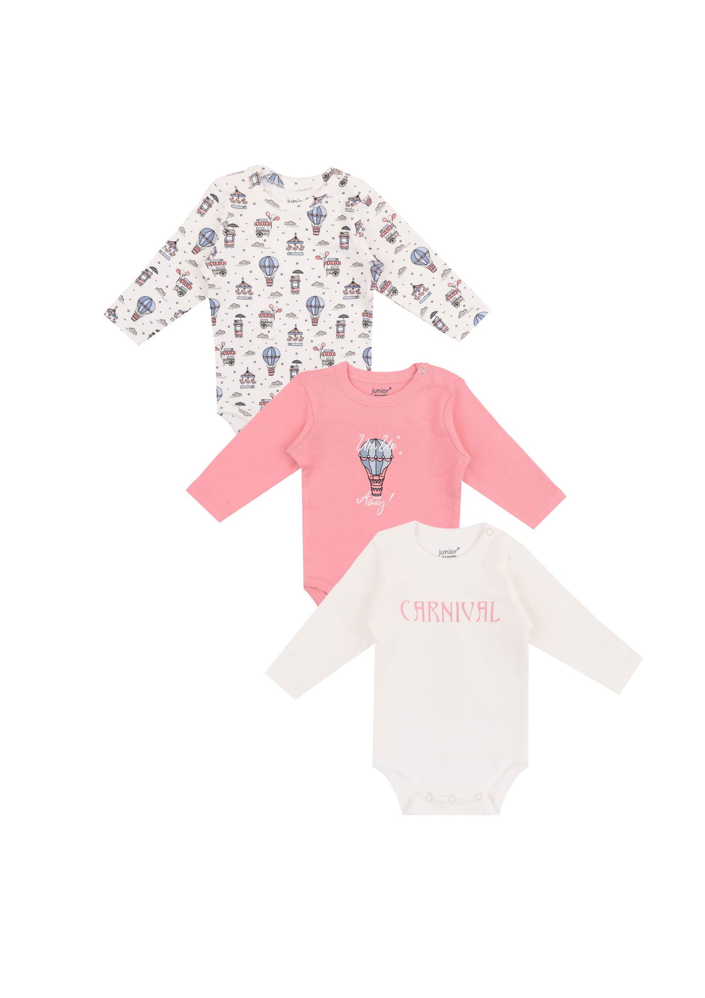 Baby Long Sleeve Bodysuit P/3 - Junior Egypt