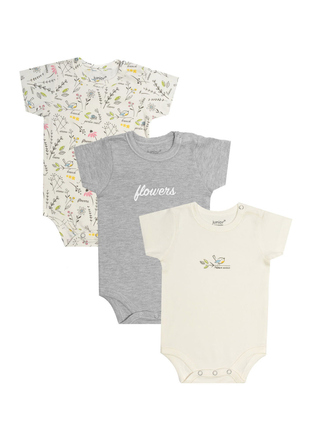 Baby Short Sleeve Bodysuit P/3 - Junior Egypt