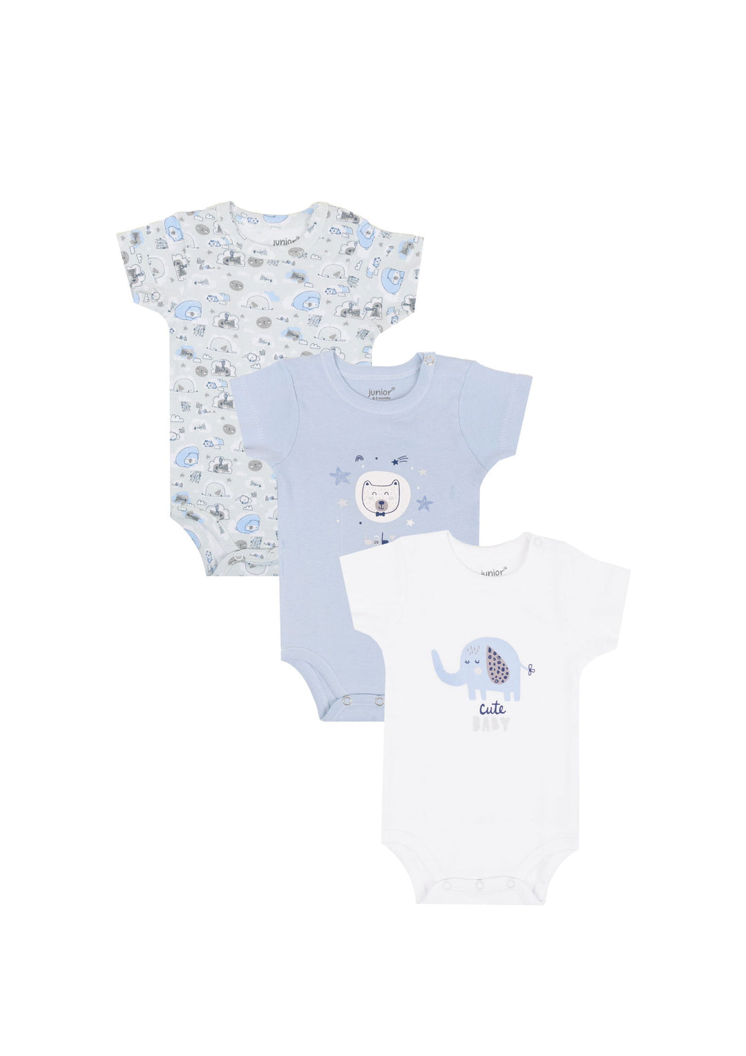 Baby Short Sleeve Bodysuit P/3 - Junior Egypt