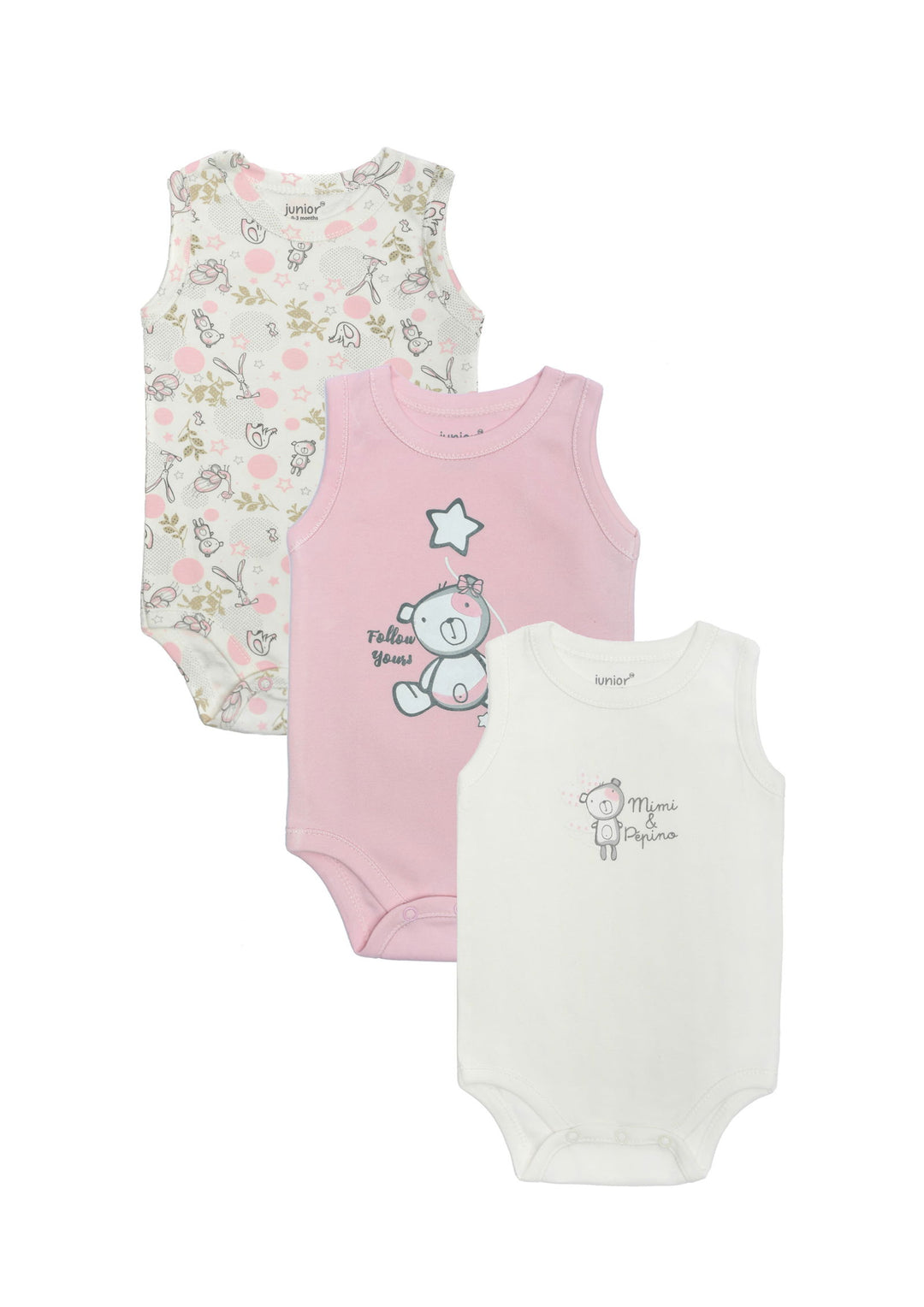 Baby Sleeveless Bodysuit P/3 - Junior Egypt