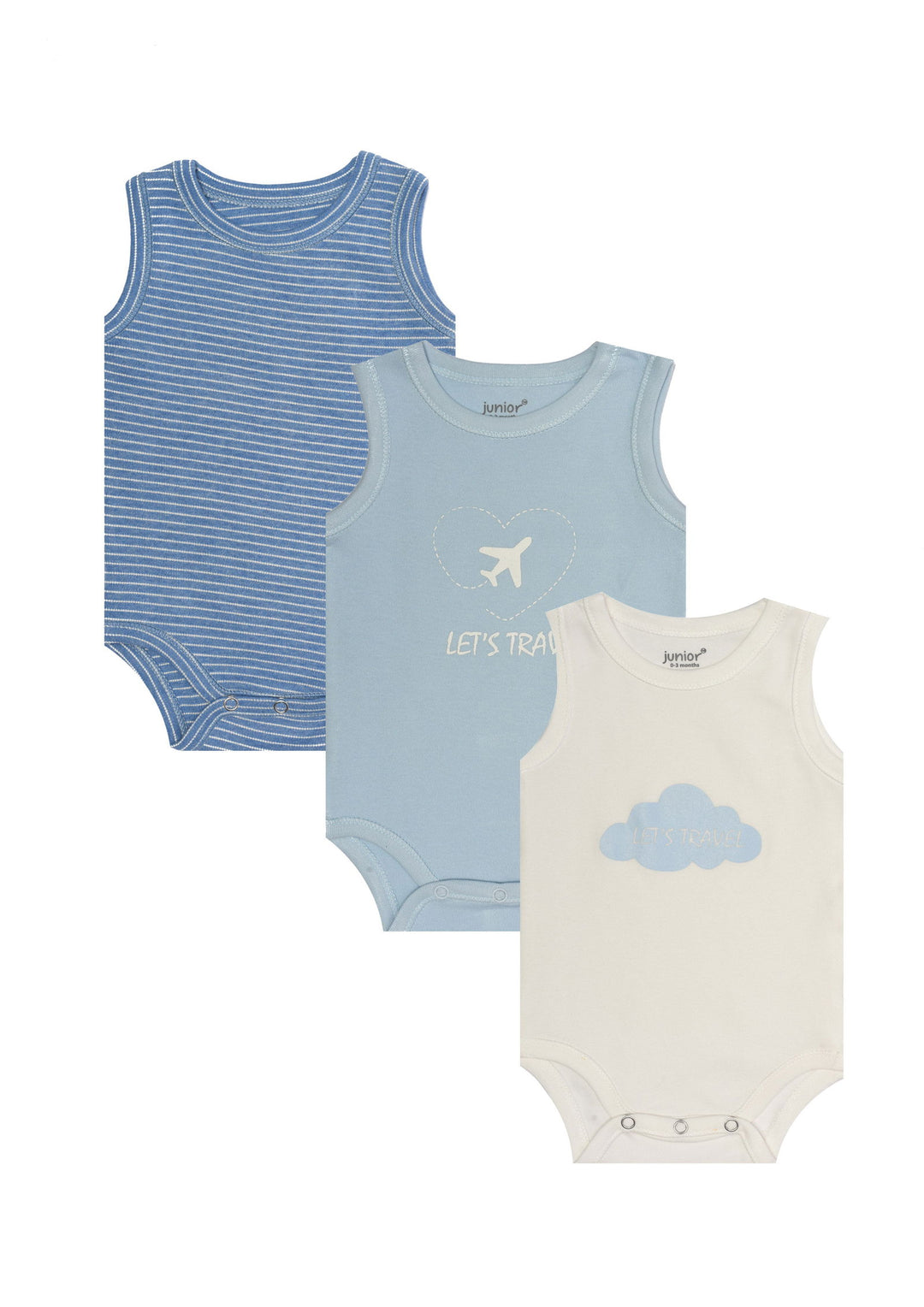 Baby Sleeveless Bodysuit P/3 - Junior Egypt