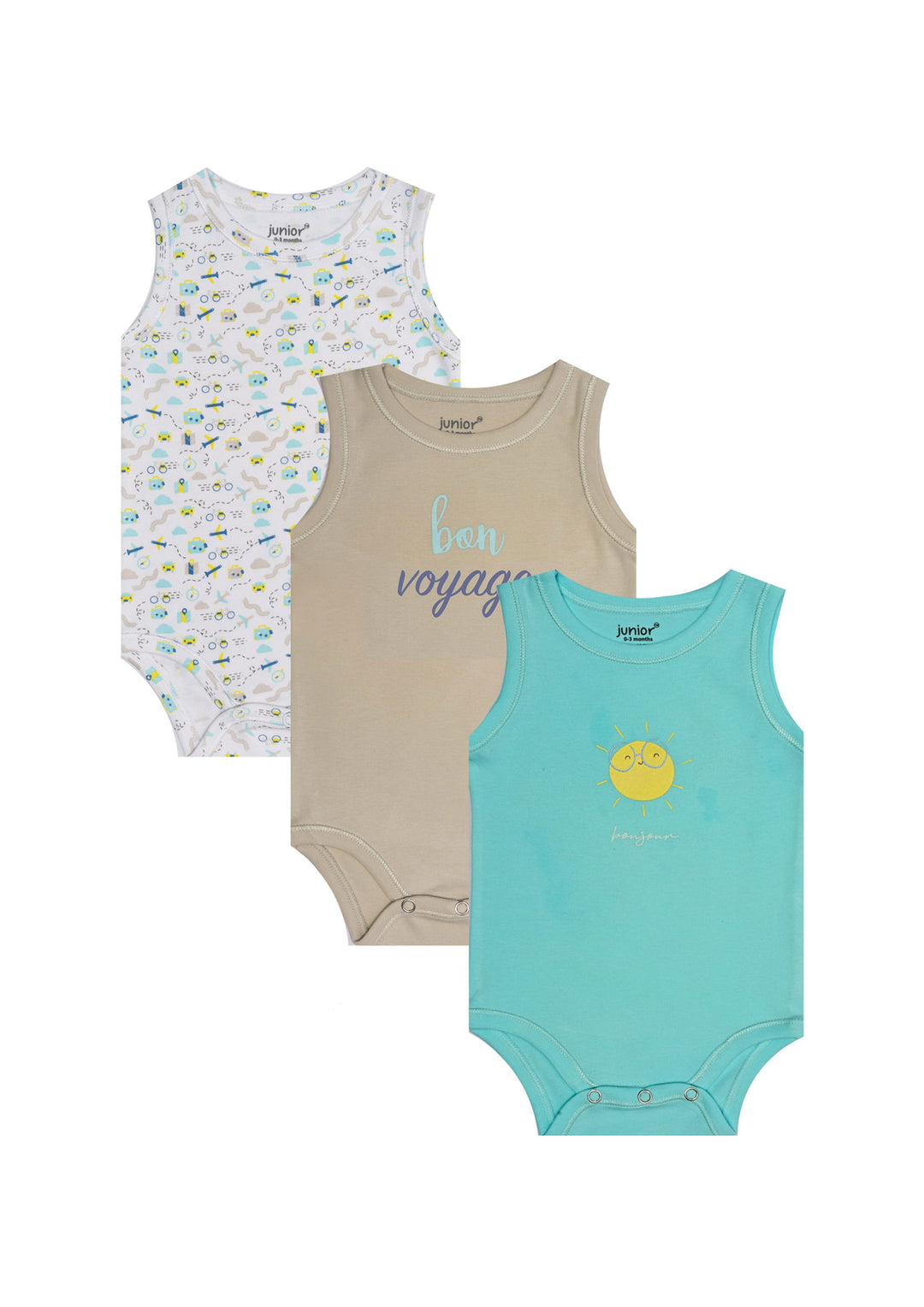 Baby Sleeveless Bodysuit P/3 - Junior Egypt