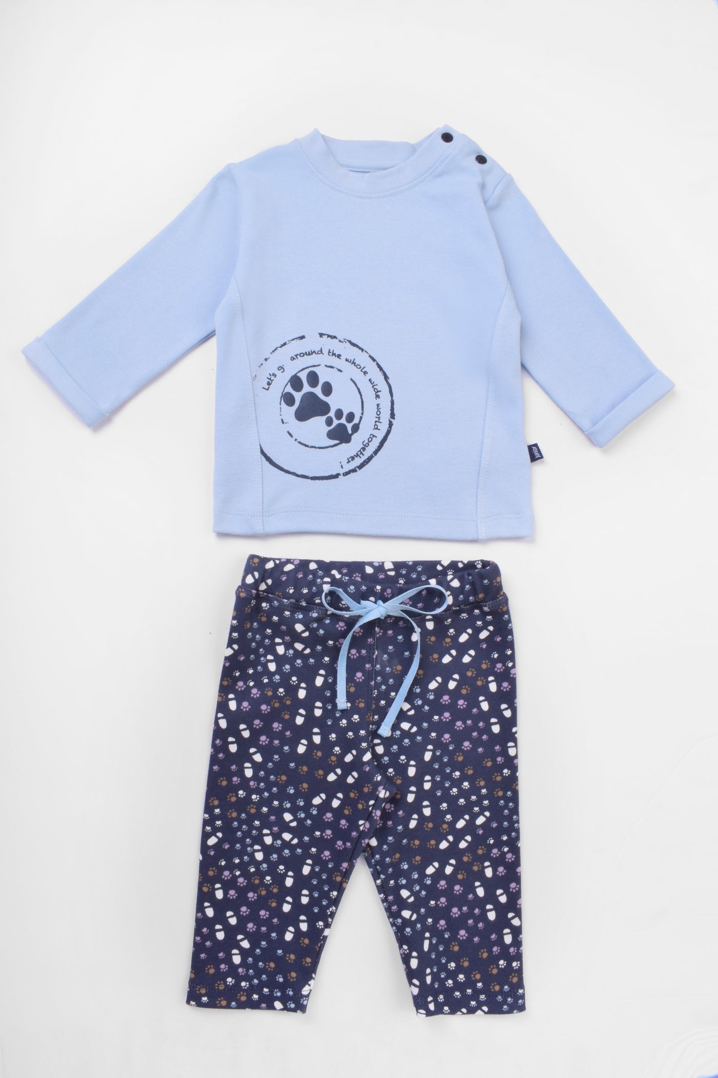 Round Printed Pajama Set