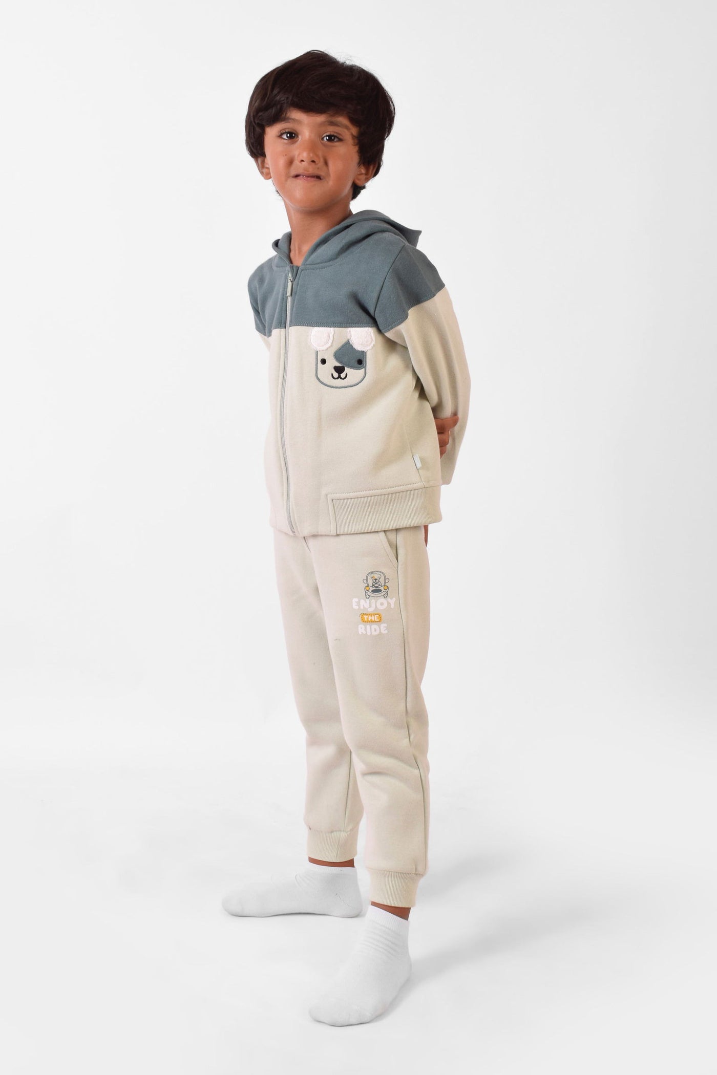 Hooded Printed Pajama  Set - Junior Egypt