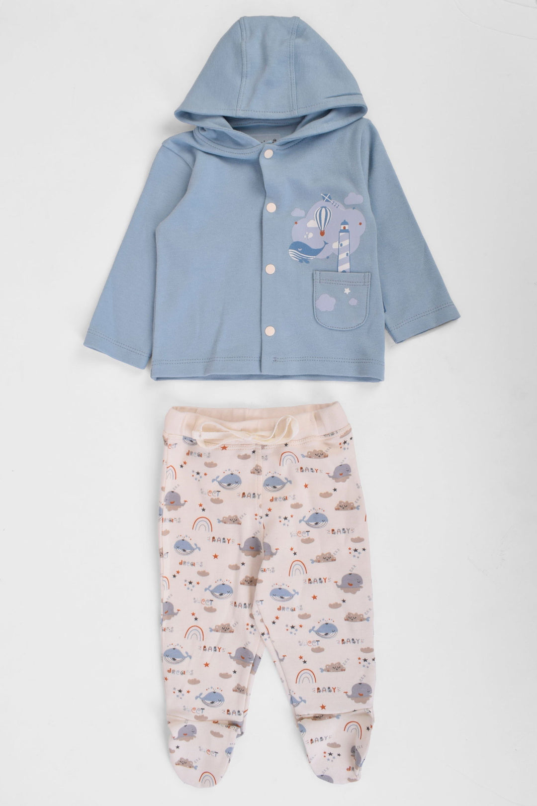 Hooded Printed Pajama Set - Junior Egypt