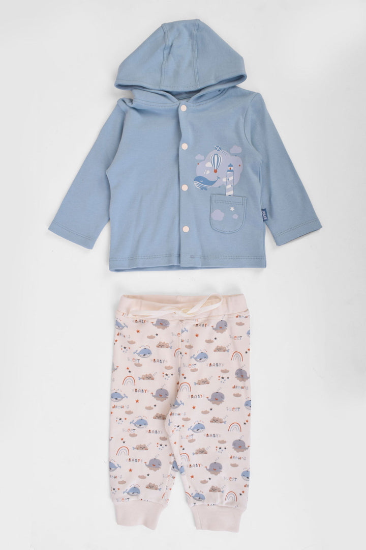 Hooded Printed Pajama Set - Junior Egypt