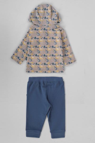 Hooded Printed Pajama Set - Junior Egypt