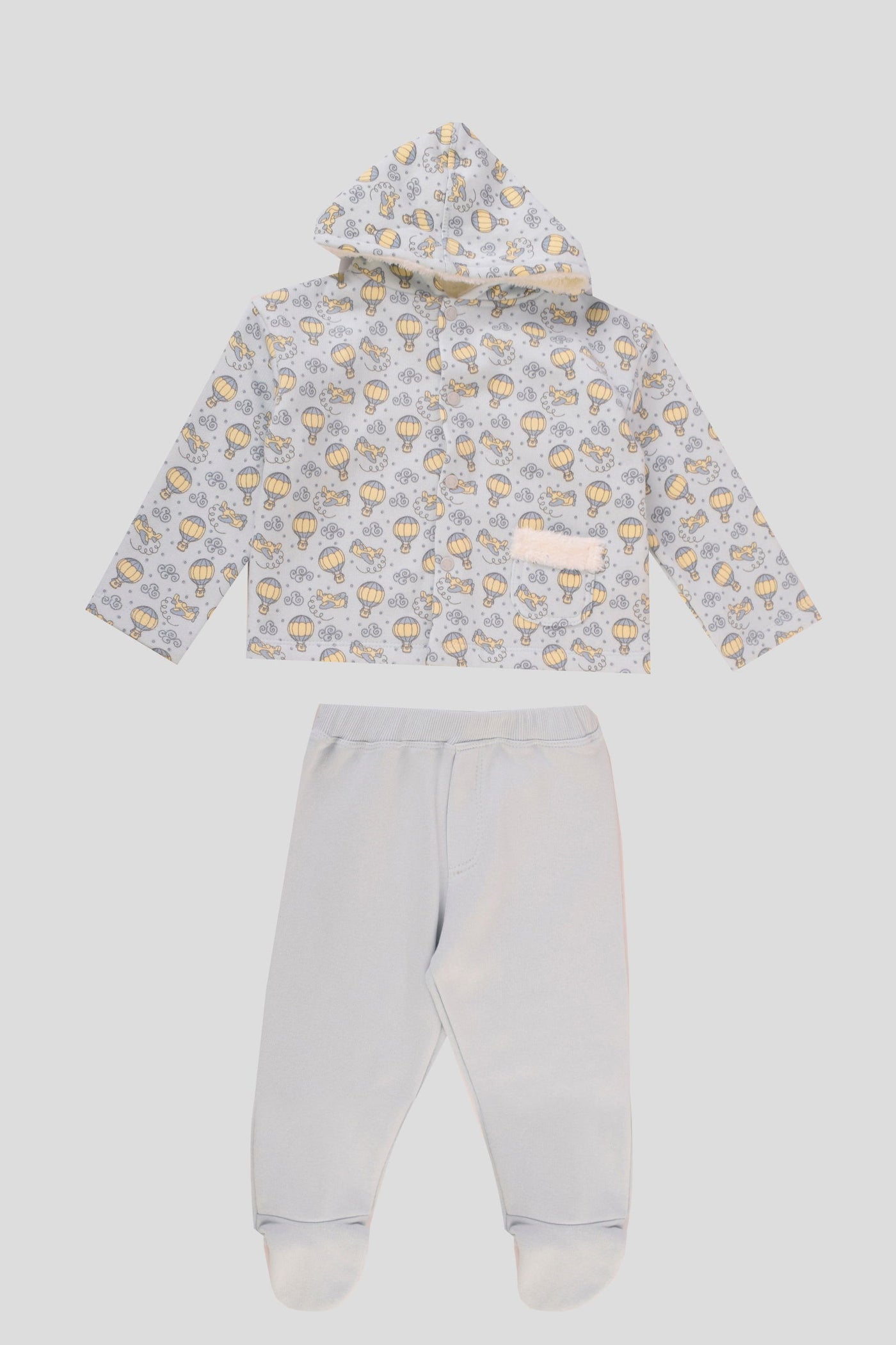 Hooded Printed Pajama Set - Junior Egypt