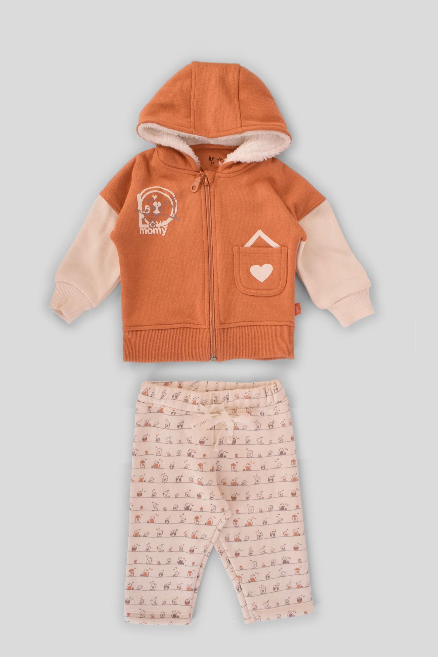 Hooded Printed Pajama Set - Junior Egypt