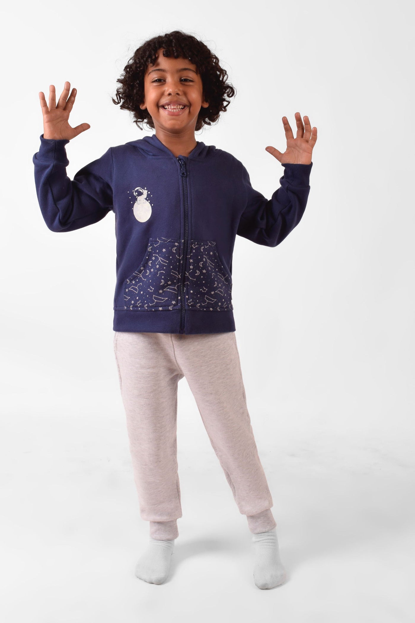 Hooded Printed Pajama Set - Junior Egypt