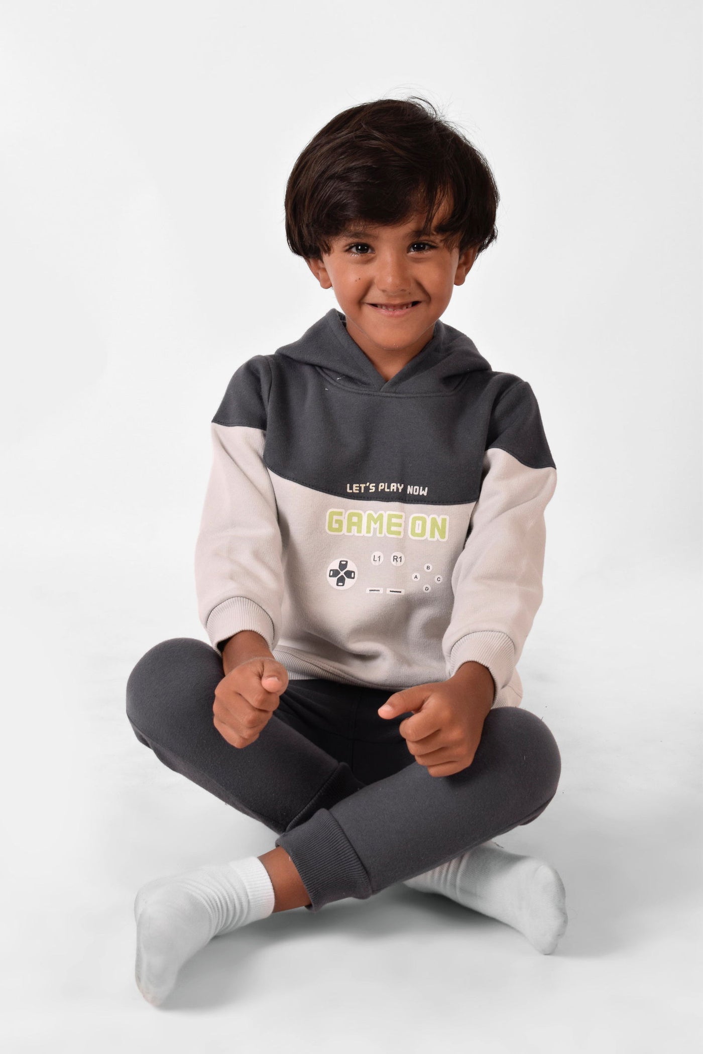 Hooded Printed Pajama Set - Junior Egypt