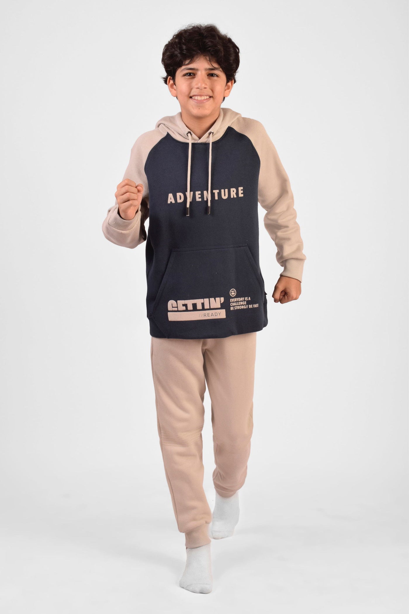 Hooded Printed Pajama Set - Junior Egypt