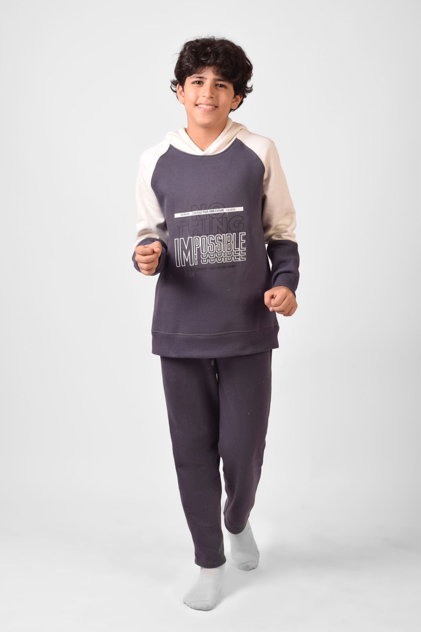 Hooded Printed Pajama Set - Junior Egypt