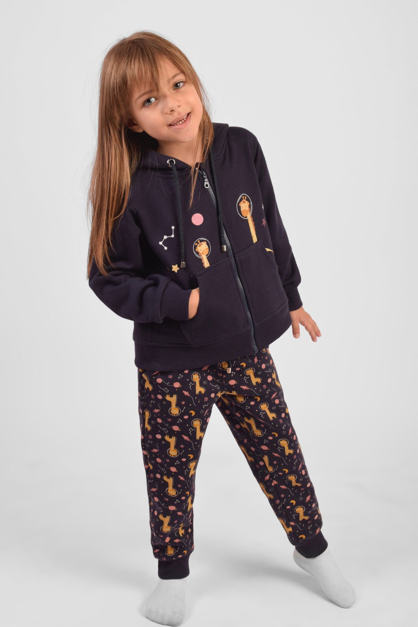 Hooded Printed Pajama Set - Junior Egypt