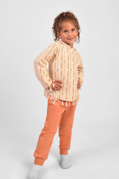 Hooded Printed Pajama Set - Junior Egypt