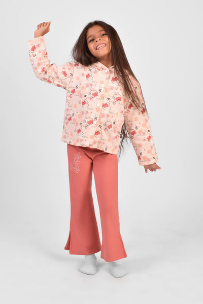 Hooded Printed Pajama Set - Junior Egypt