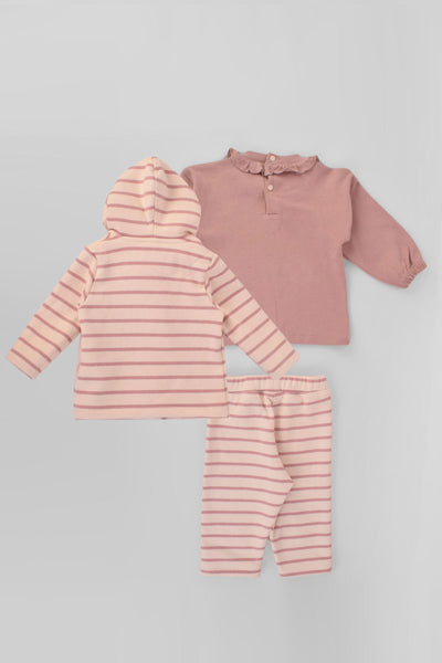 Hooded Stripe Pajama Set - Junior Egypt