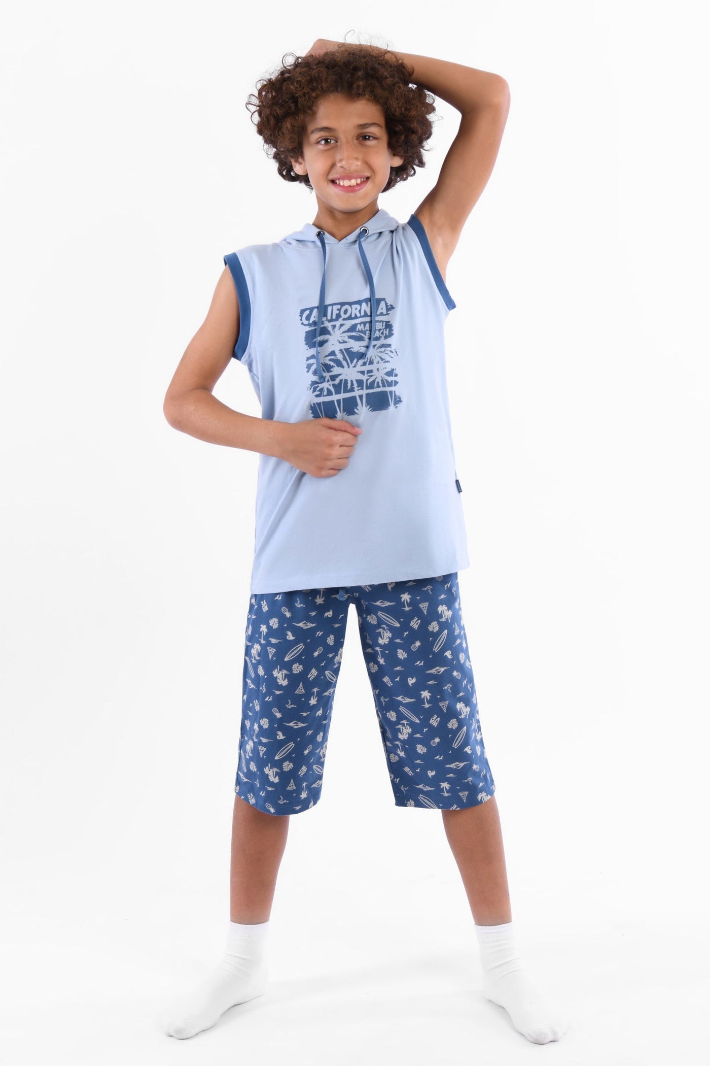 Hoodie Printed Sleeveless Set - Junior Egypt