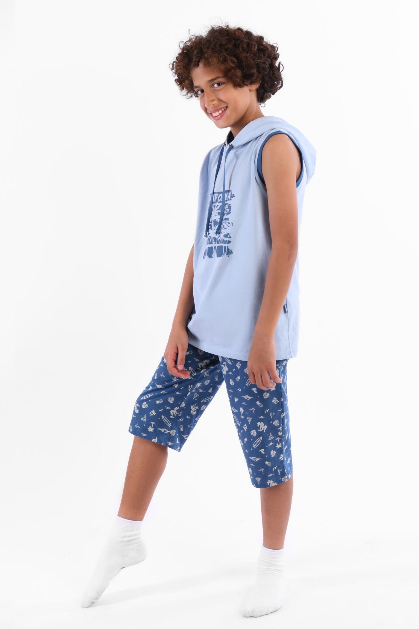 Hoodie Printed Sleeveless Set - Junior Egypt