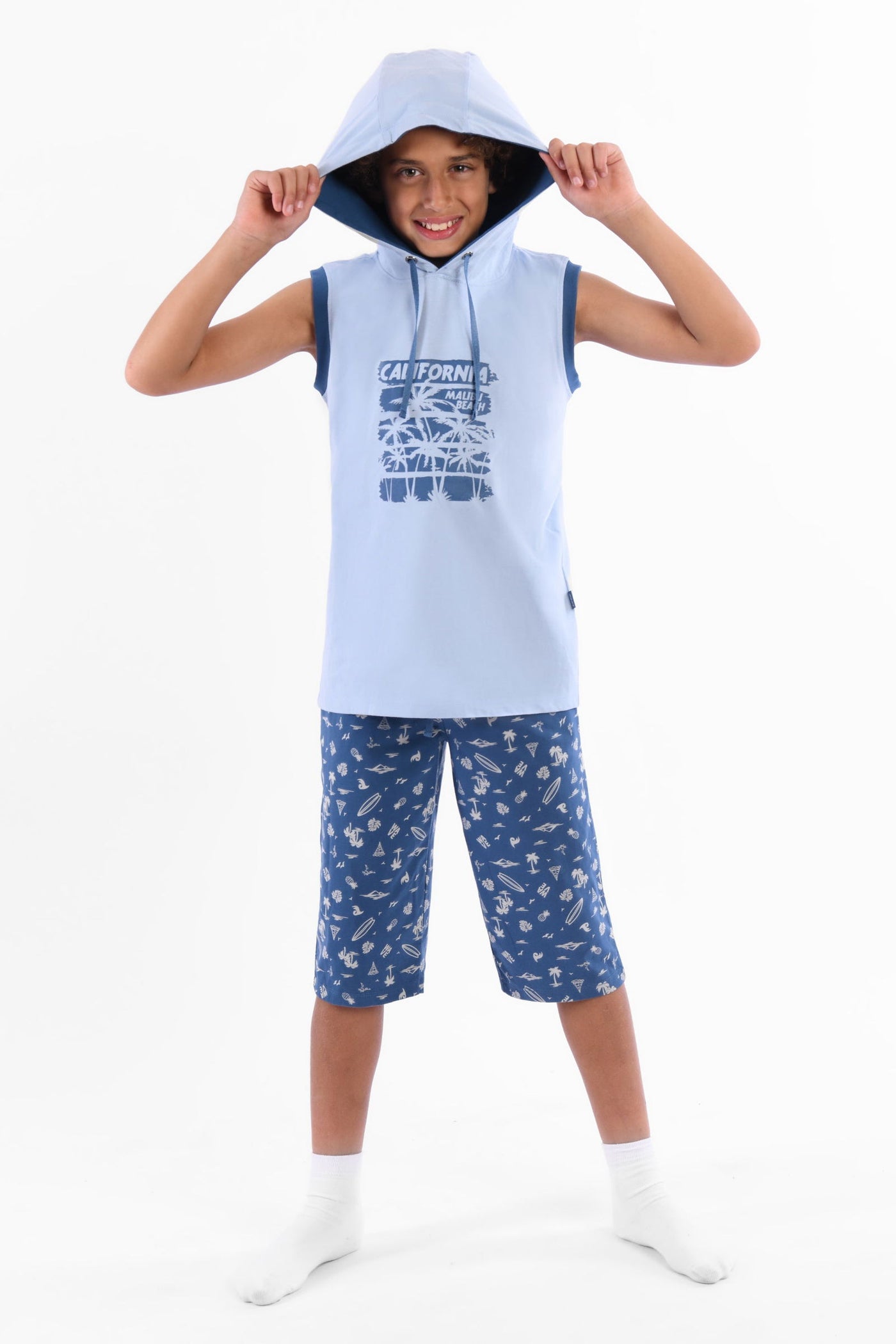 Hoodie Printed Sleeveless Set - Junior Egypt