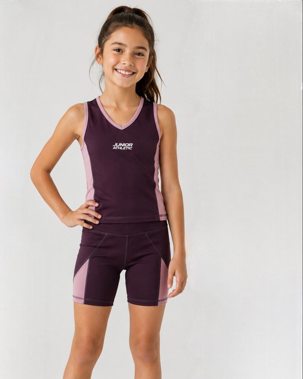 Girls Biker Short Set
