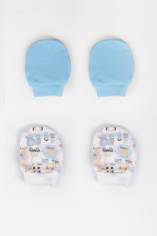 Printed Baby Mittens P/2