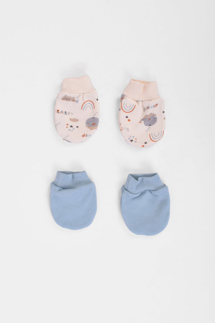 Printed Baby Mittens P/2 - Junior Egypt