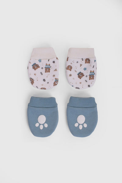 Printed Baby Mittens P/2 - Junior Egypt