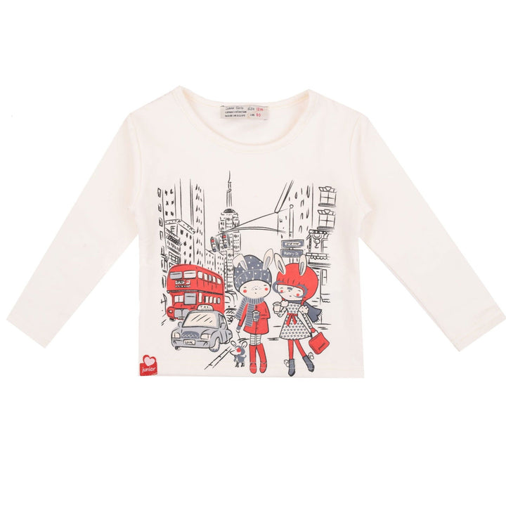 Printed Long Sleeve Blouse - Junior Egypt