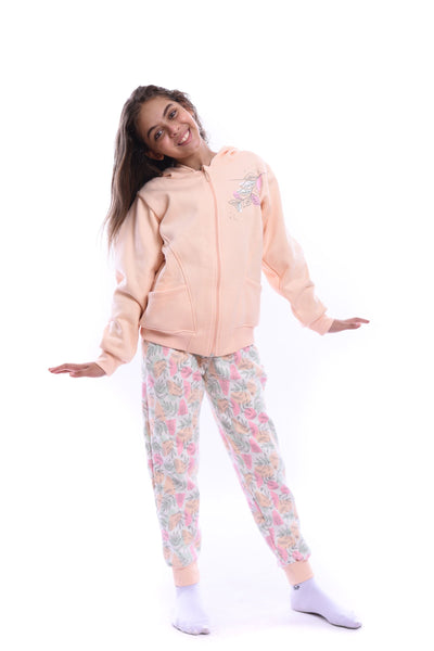 Printed Long Sleeve Hooded Set - Junior Egypt