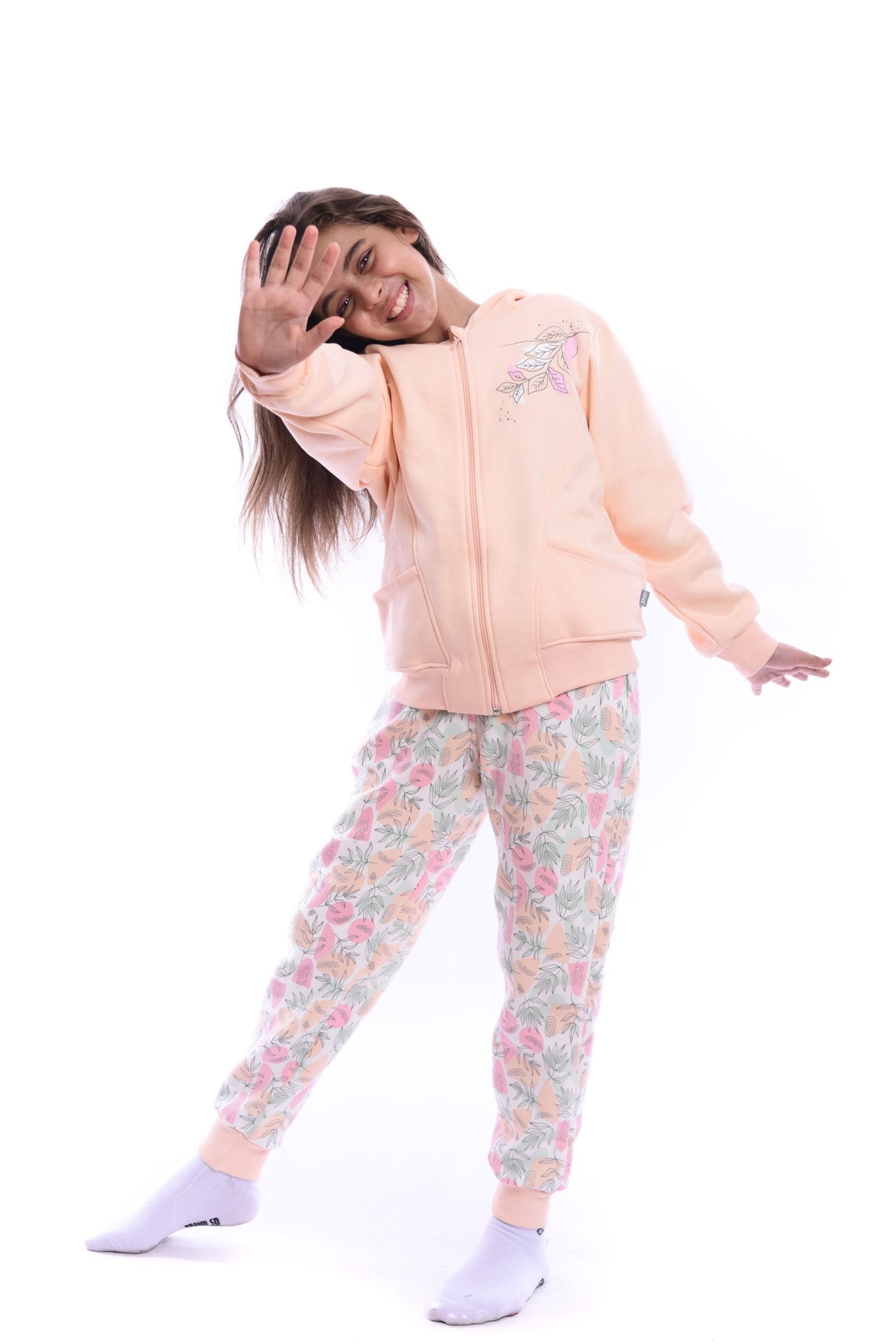 Printed Long Sleeve Hooded Set - Junior Egypt