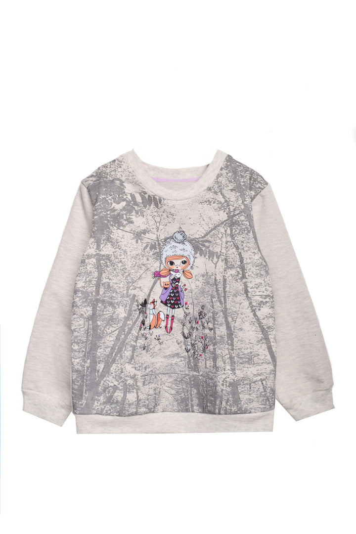 Printed Long Sleeve Sweat Shirt - Junior Egypt