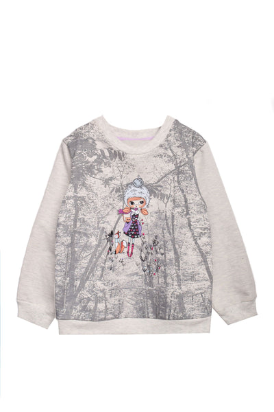 Printed Long Sleeve Sweat Shirt - Junior Egypt