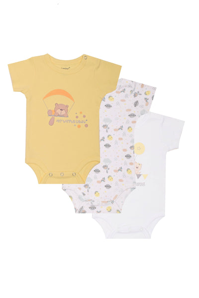 Printed Short Sleeve Bodysuit P/3 - Junior Egypt