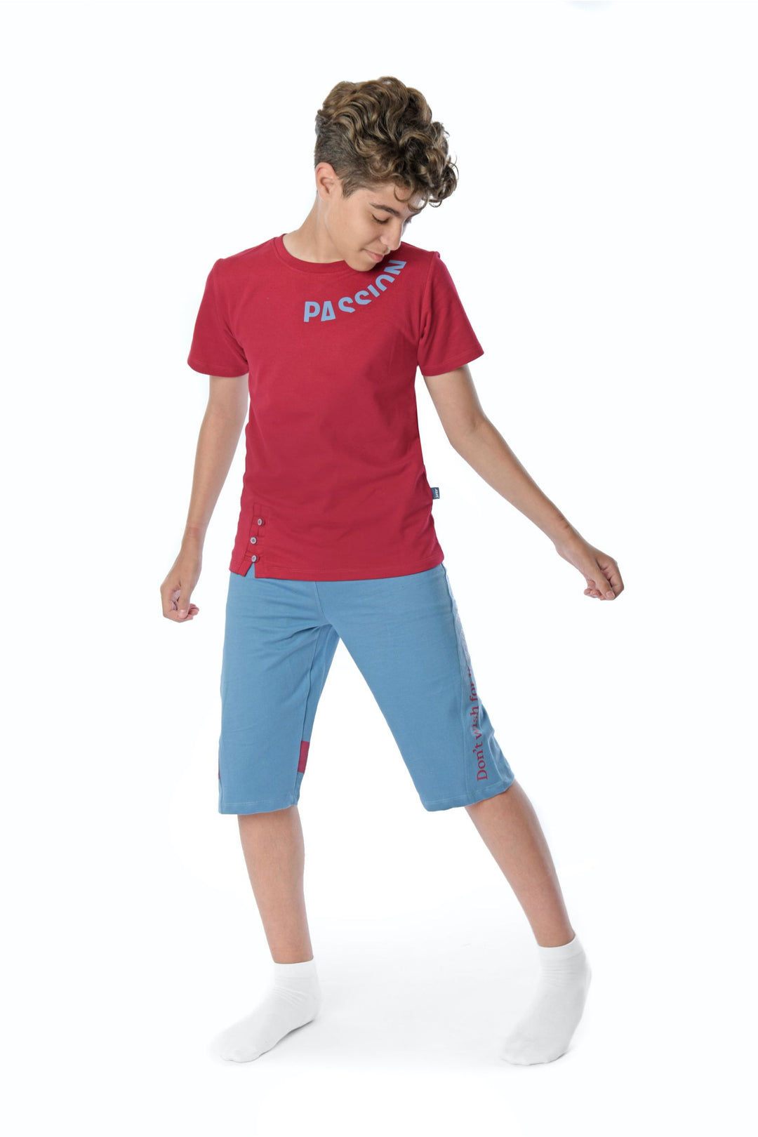 Printed Short Sleeve pajamas Set 2 Pieces - Junior Egypt