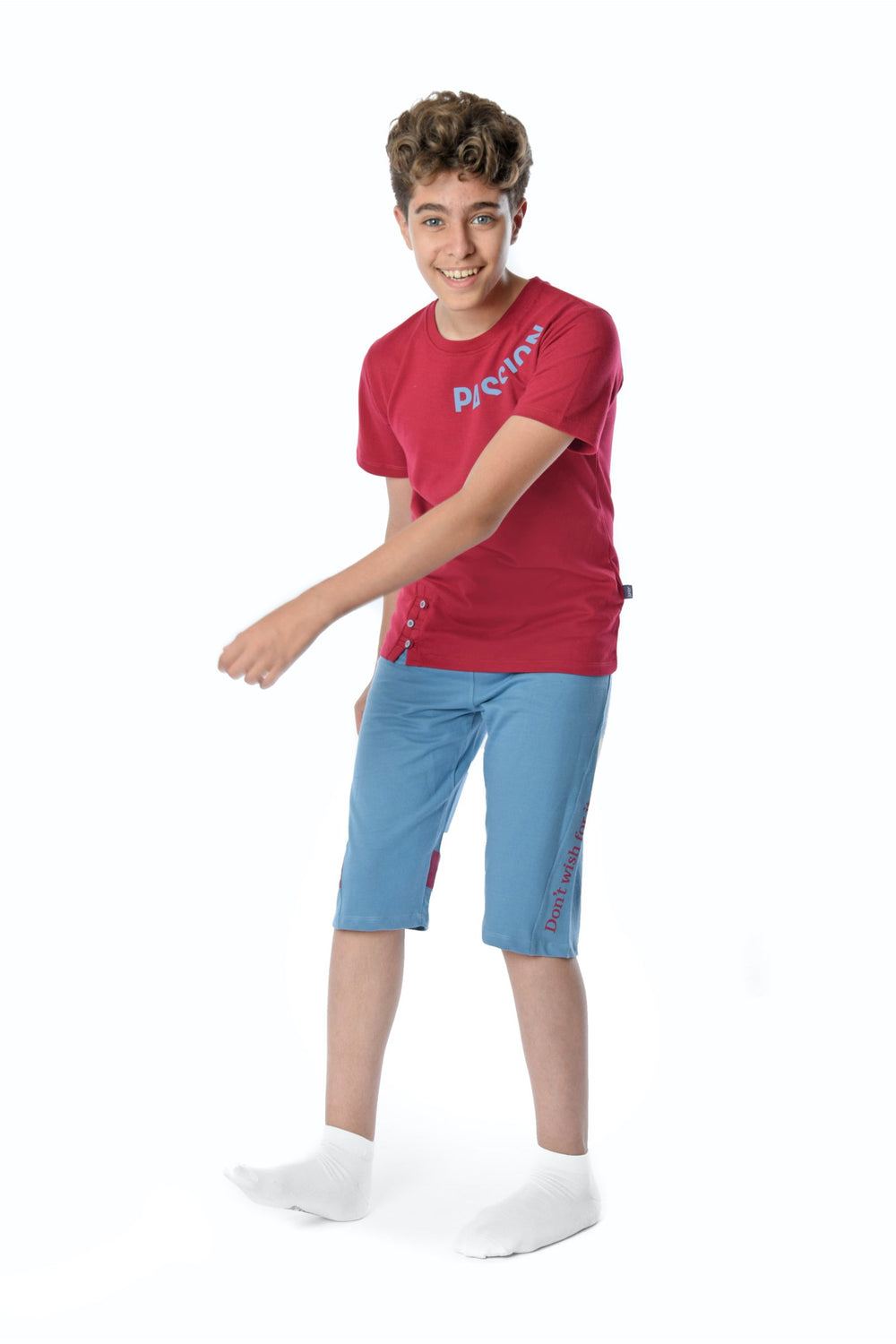 Printed Short Sleeve pajamas Set 2 Pieces - Junior Egypt