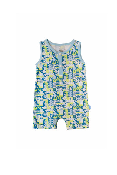 Printed Sleeveless Jumpsuit - Junior Egypt