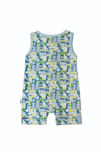 Printed Sleeveless Jumpsuit - Junior Egypt