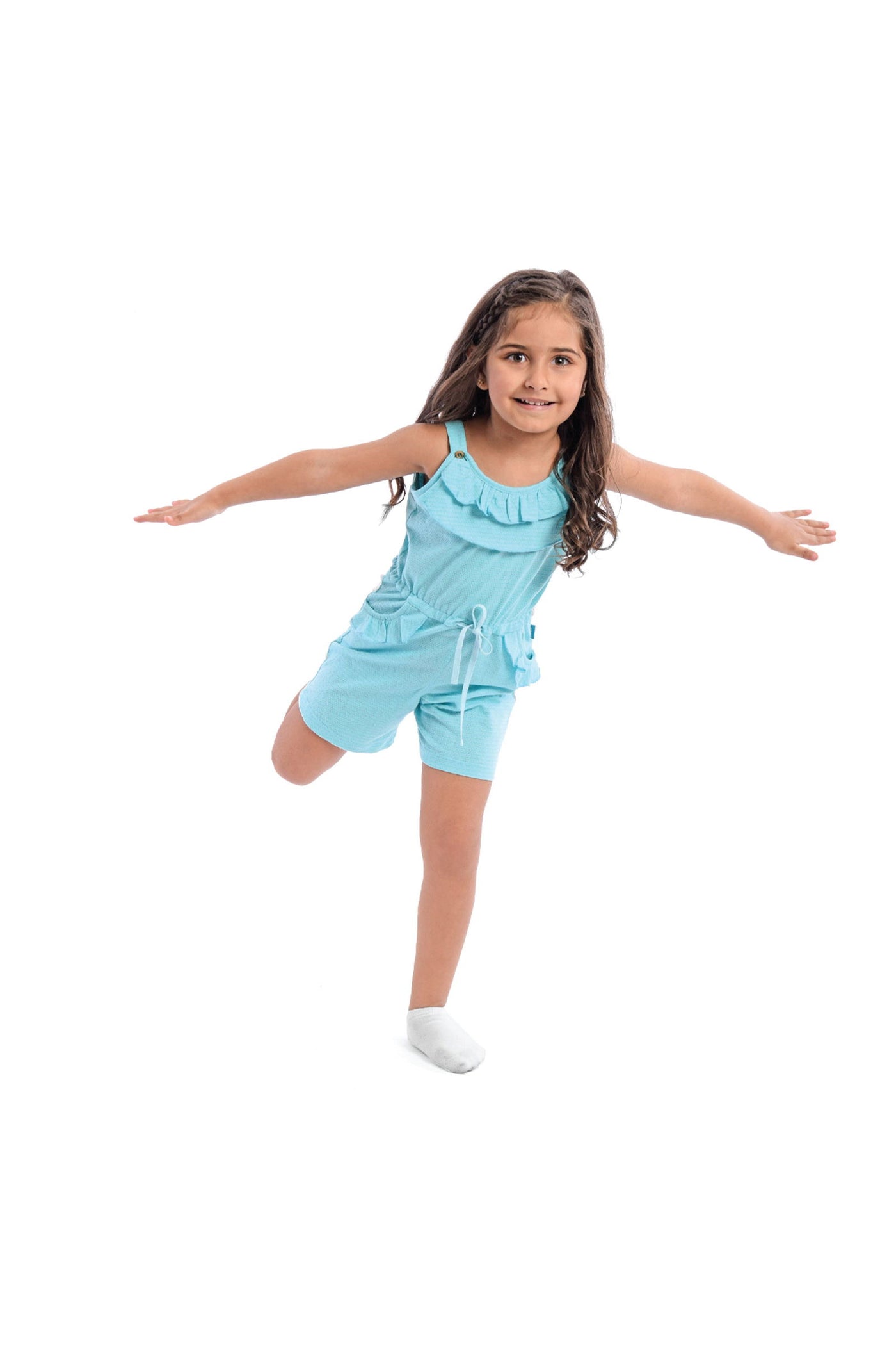 Printed Sleeveless Jumpsuit - Junior Egypt