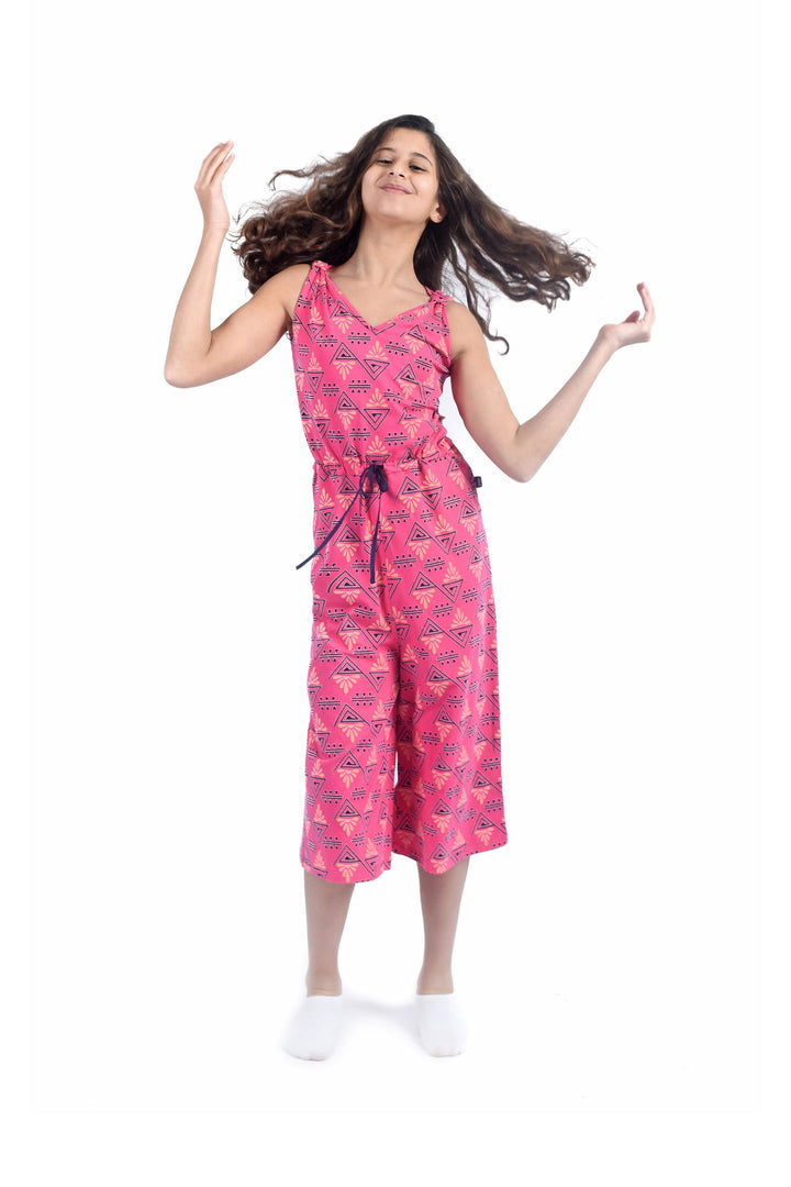 Printed Sleeveless Jumpsuit - Junior Egypt