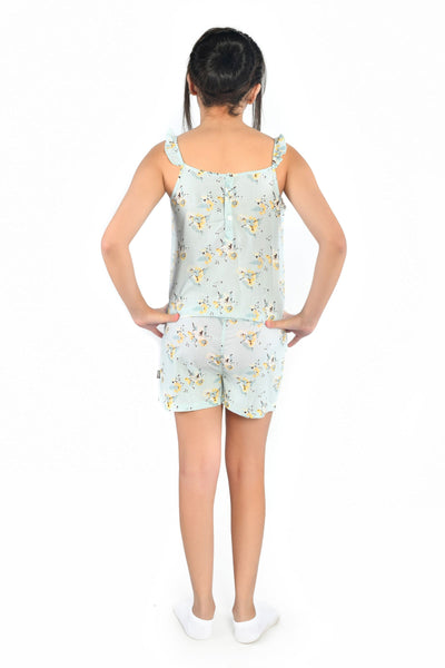 Printed Sleeveless Jumpsuit - Junior Egypt